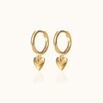Load image into Gallery viewer, Kalpana Sweetheart Hoop Earrings
