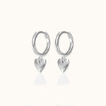 Load image into Gallery viewer, Kalpana Sweetheart Hoop Earrings
