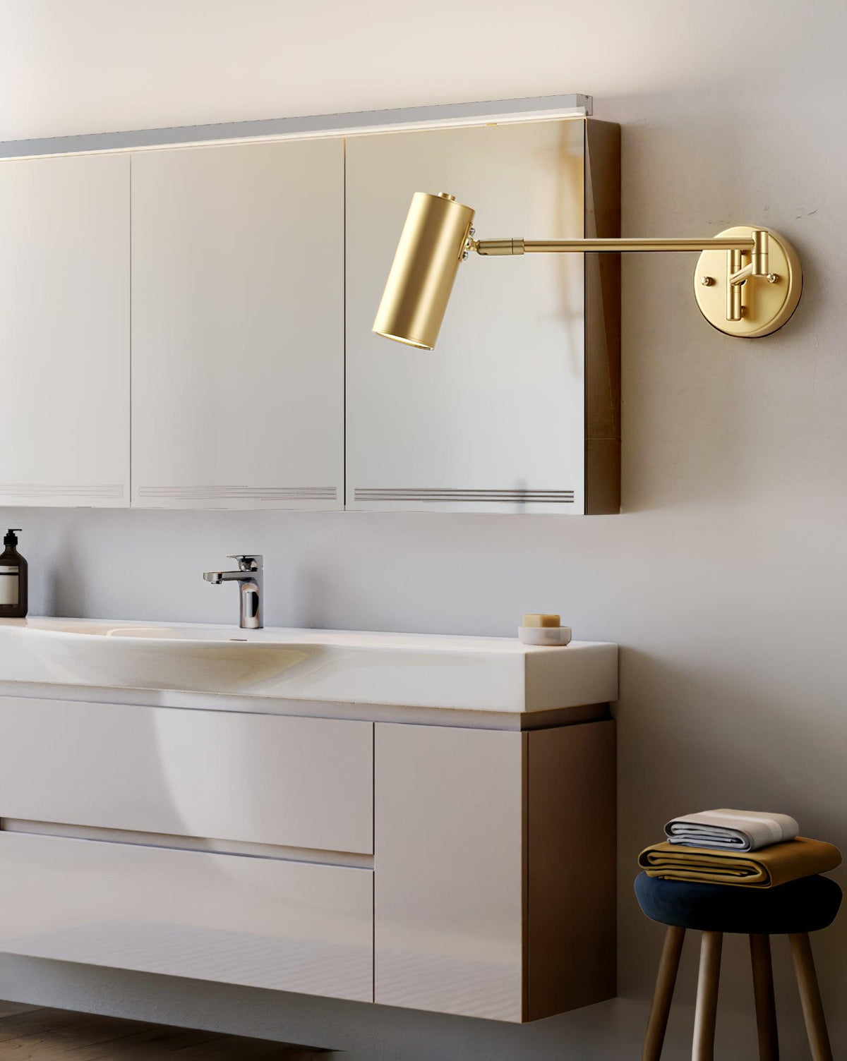 Iron Swing Arm Industrial Chic Wall Sconce