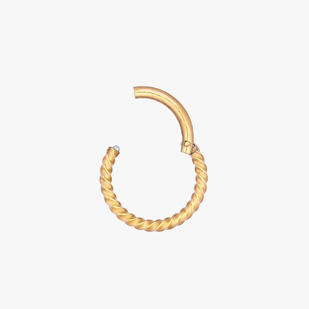 Leila Twisted Rope Hoop Earrings 8mm