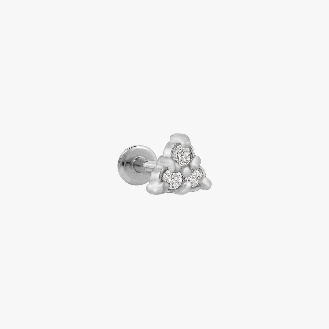 Samira Pyramid Micro Stud Earrings