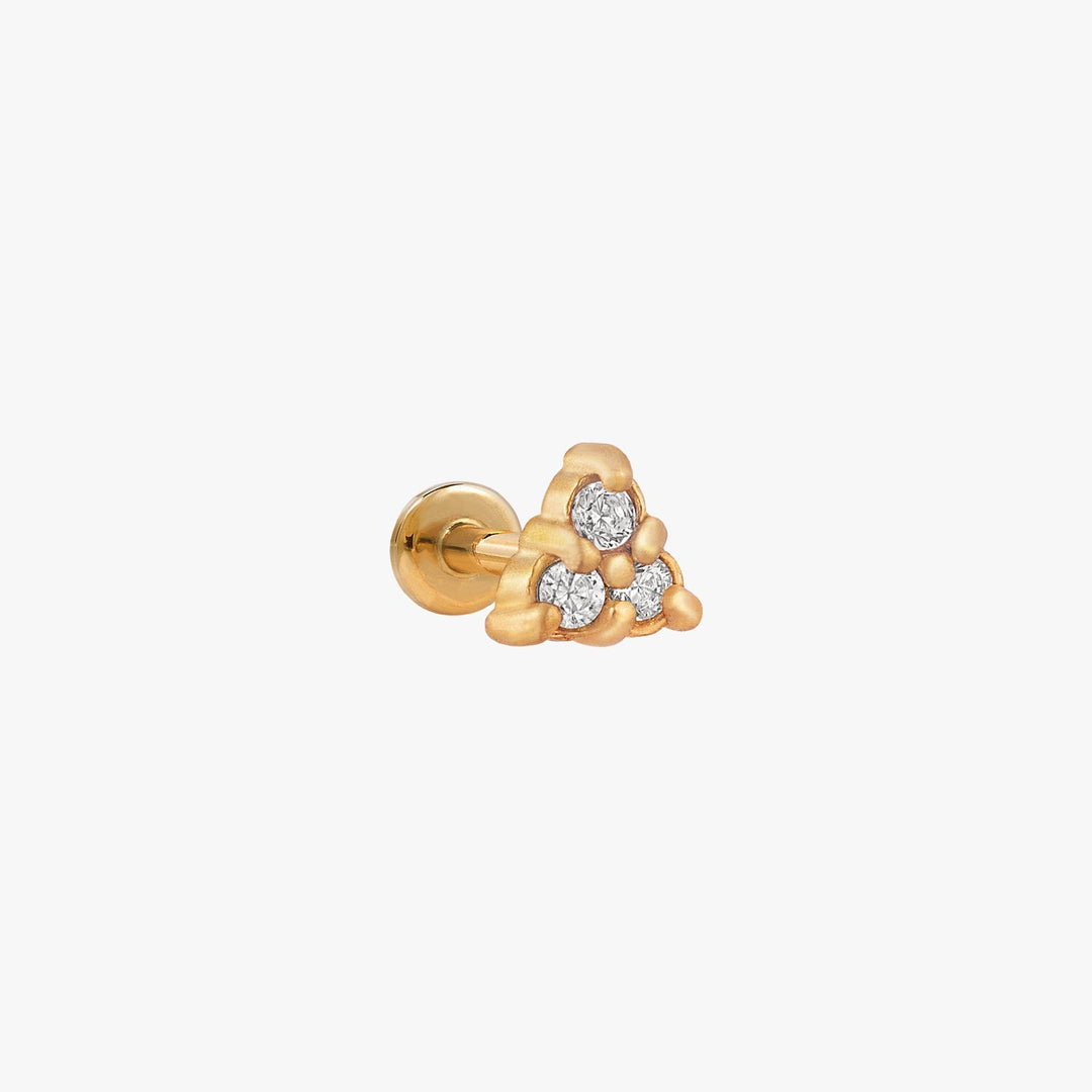 Samira Pyramid Micro Stud Earrings