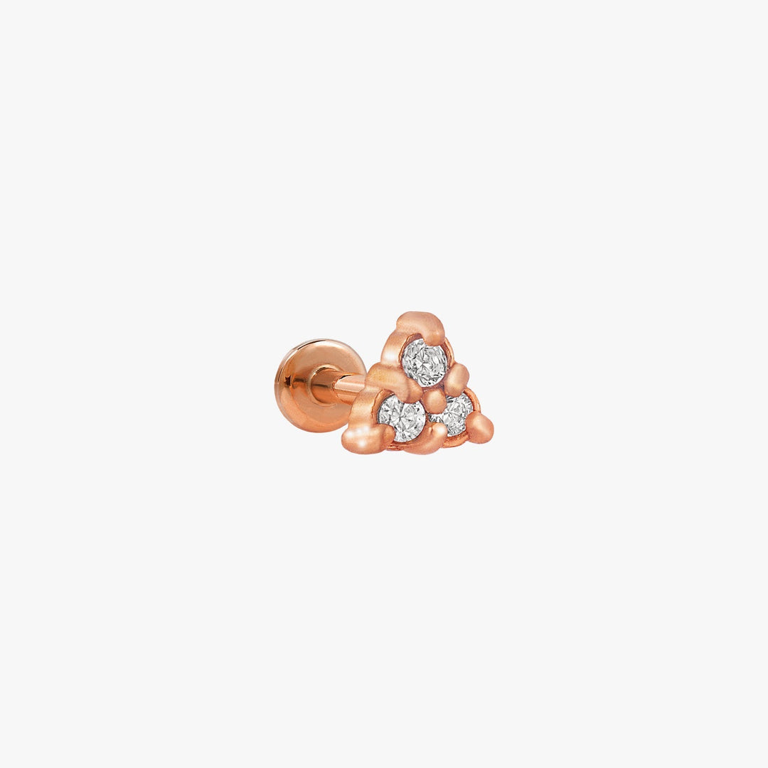 Samira Pyramid Micro Stud Earrings