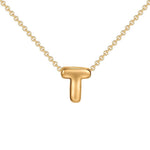 Load image into Gallery viewer, Dainty Bubble Letter Initial Necklace
