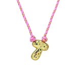 Load image into Gallery viewer, Chunky Gemstone Accented Initial Rope Necklace
