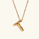 Load image into Gallery viewer, Balloon Gold Initial Necklace

