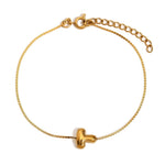 Load image into Gallery viewer, Dainty Bubble Letter Initial Bracelet
