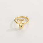 Load image into Gallery viewer, Cute Bubble Letter Initial Ring
