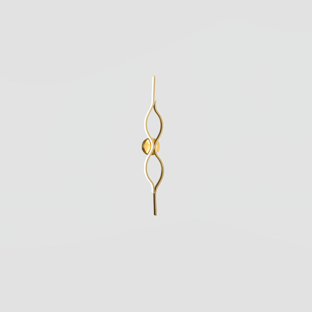 Twist Nordic Inspired Brass Finish Wall Light