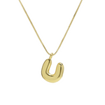 Load image into Gallery viewer, Chunky Feminine Letter Initial Necklace
