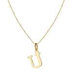 Load image into Gallery viewer, 14k Sleek Serif Initial Necklace
