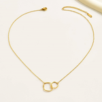Load image into Gallery viewer, Double Loop Chain Interlocking Pendant Necklace
