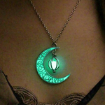 Load image into Gallery viewer, Glowing Moon Crystal Healing Necklace
