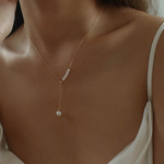 Load image into Gallery viewer, Water Pearl Necklace Layered Pearl Necklace
