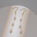 Load image into Gallery viewer, Multiple Pearl Drops Dangle Earrings
