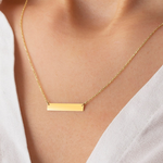 Load image into Gallery viewer, Name Bar Necklace Personalised Bar Necklace
