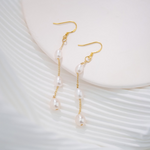 Load image into Gallery viewer, Multiple Pearl Drops Dangle Earrings
