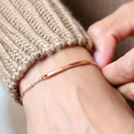 Load image into Gallery viewer, Dainty Bar Bracelet Minimalist Bangle
