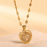 Load image into Gallery viewer, Love Heart Pendant Double Layered Necklace
