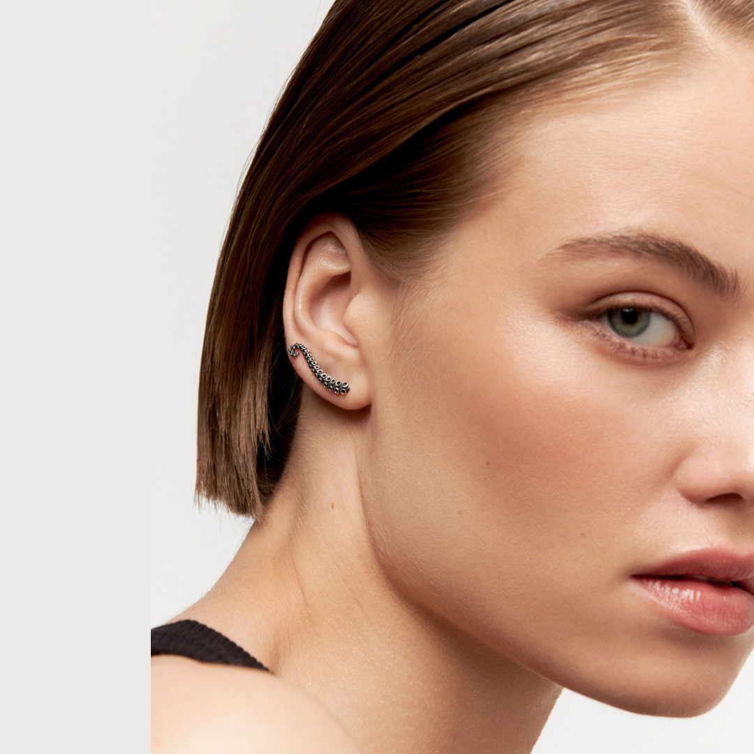 Octopus Ear Climber Tentacle Earrings