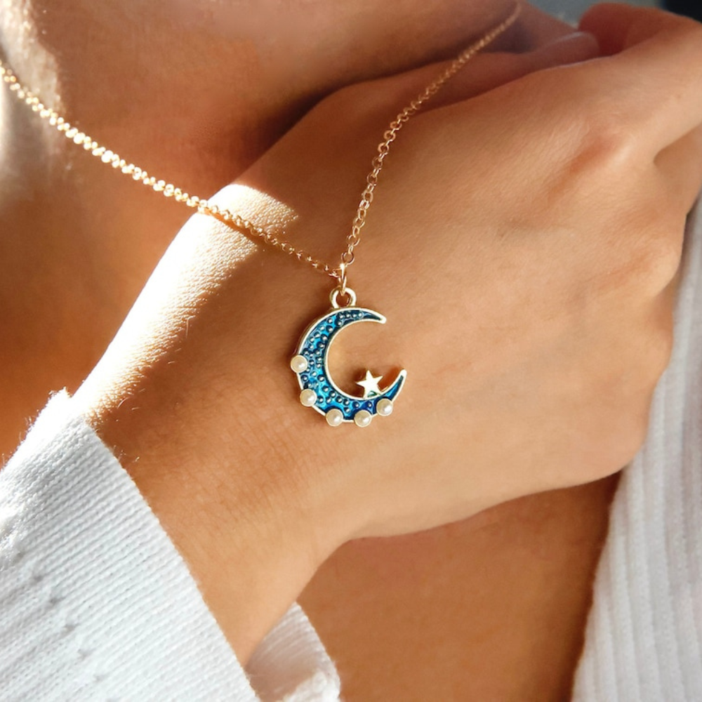 Sun & Moon Necklace Set Layered Celestial Necklace
