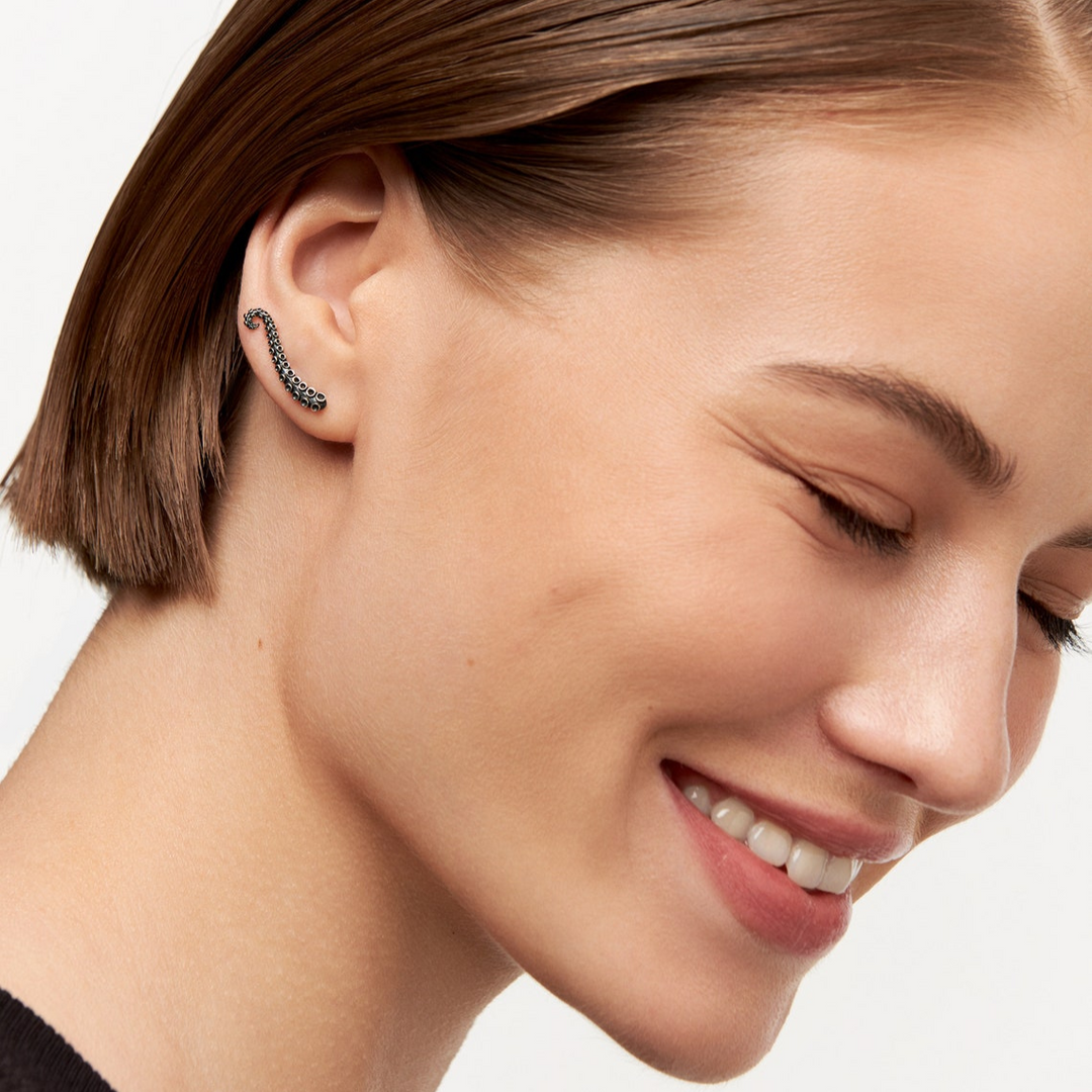 Octopus Ear Climber Tentacle Earrings