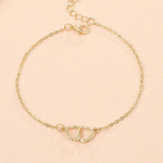 Load image into Gallery viewer, Minimalist Heart Anklet Heart Link Anklet
