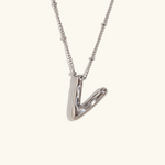 Load image into Gallery viewer, Balloon Gold Initial Necklace
