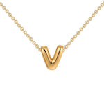 Load image into Gallery viewer, Dainty Bubble Letter Initial Necklace
