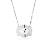Load image into Gallery viewer, Dainty Belt Buckle Letter Initial Necklaces
