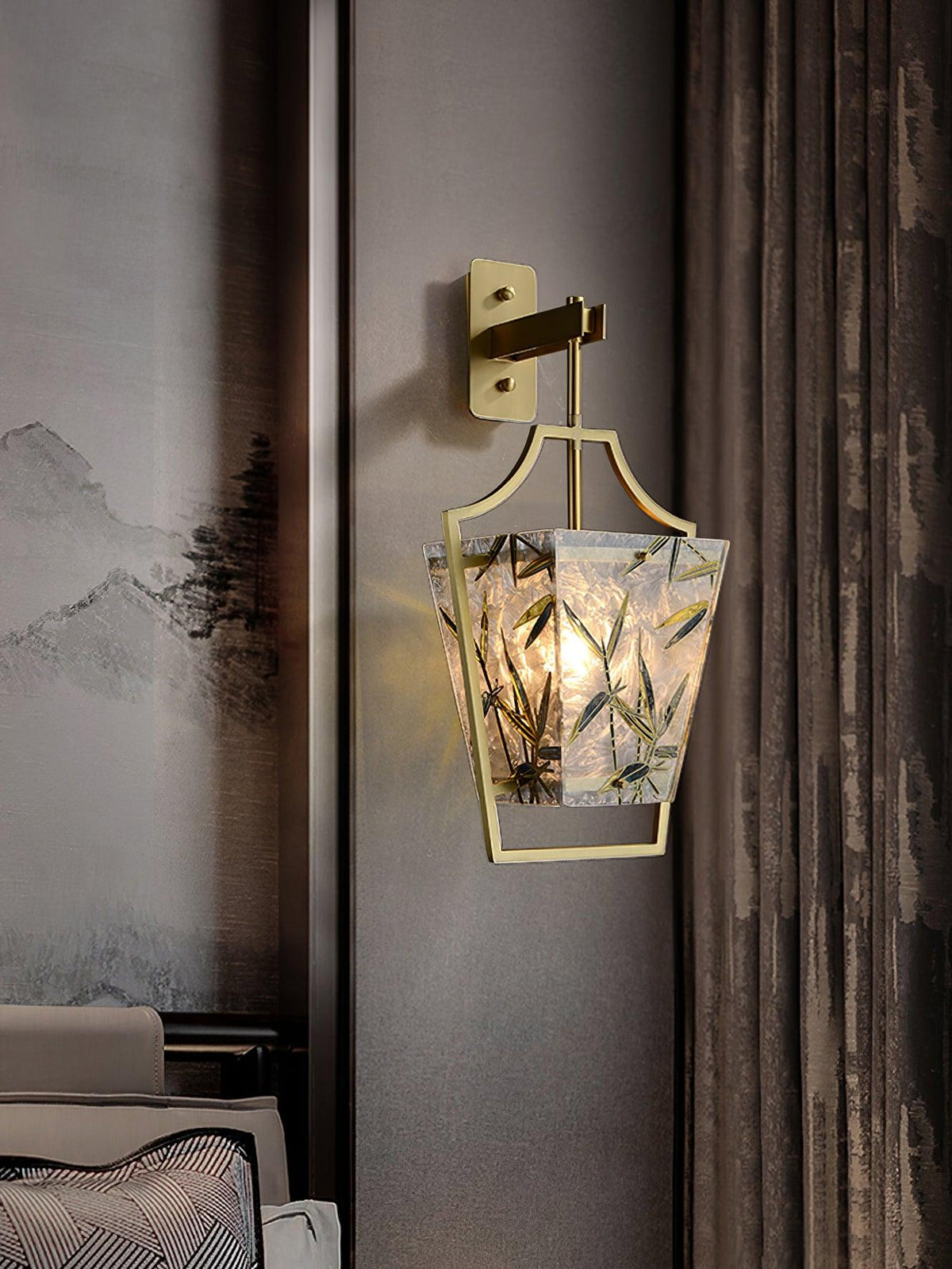 Enameled Glass Nordic Inspired Wall Sconce