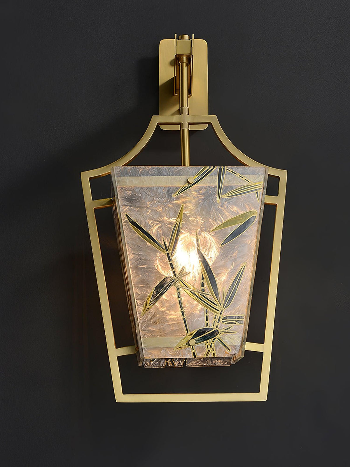 Enameled Glass Nordic Inspired Wall Sconce