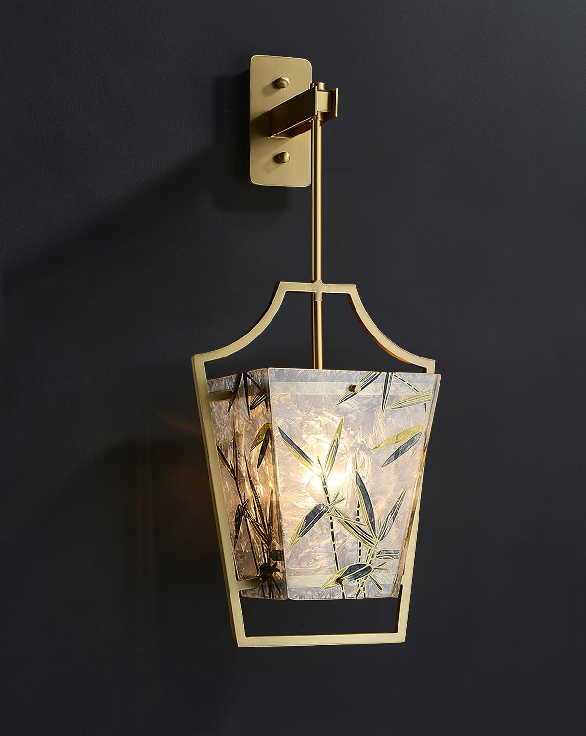 Enameled Glass Nordic Inspired Wall Sconce