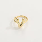 Load image into Gallery viewer, Cute Bubble Letter Initial Ring
