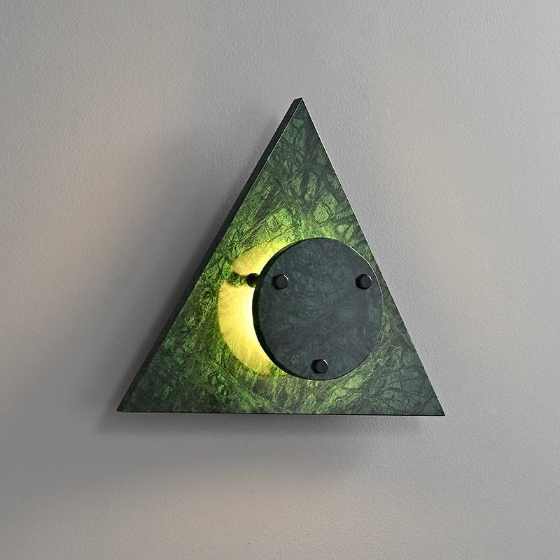 Triangular Marble Contemporary Wall Light