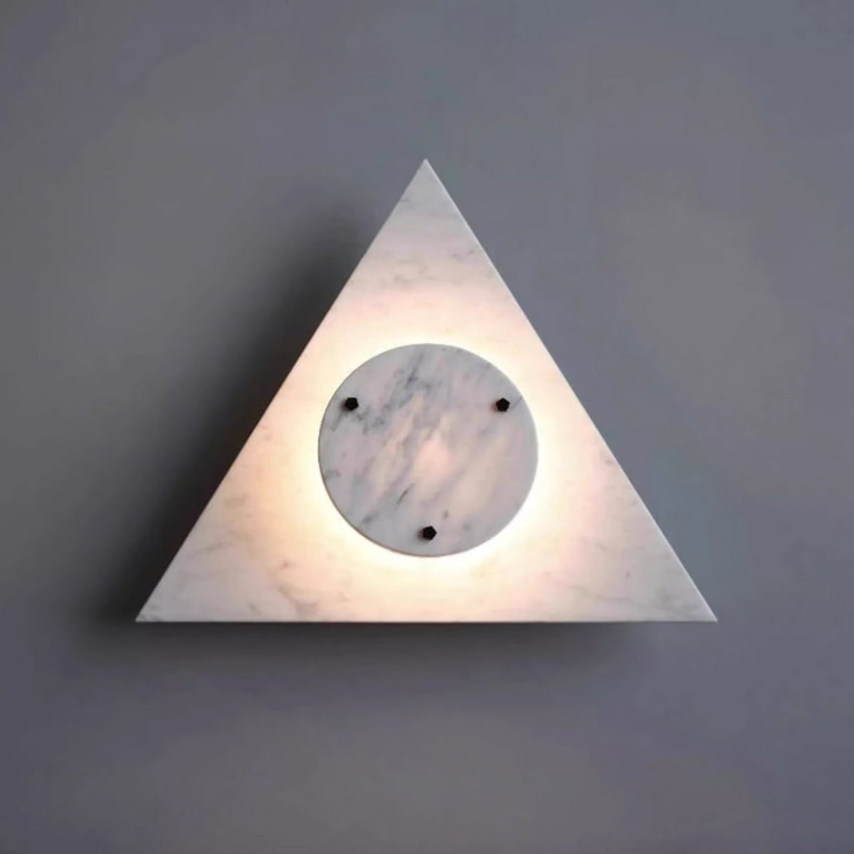 Triangular Marble Contemporary Wall Light