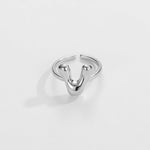 Load image into Gallery viewer, Cute Bubble Letter Initial Ring
