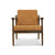 Luxury Antique Tan Leather Lounge Chair for Elegant Living Spaces