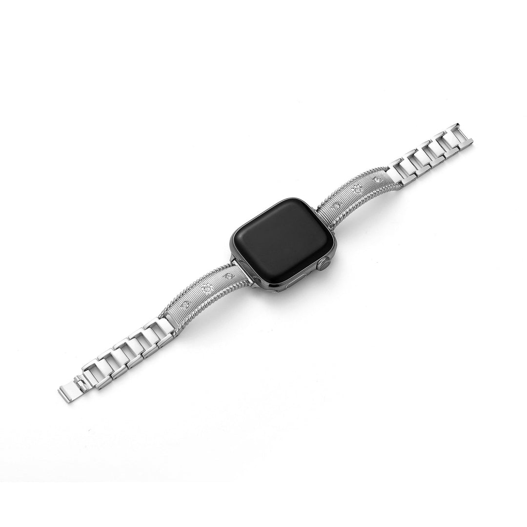 Bold Metal Rhinestone Apple Watch Bands for Women