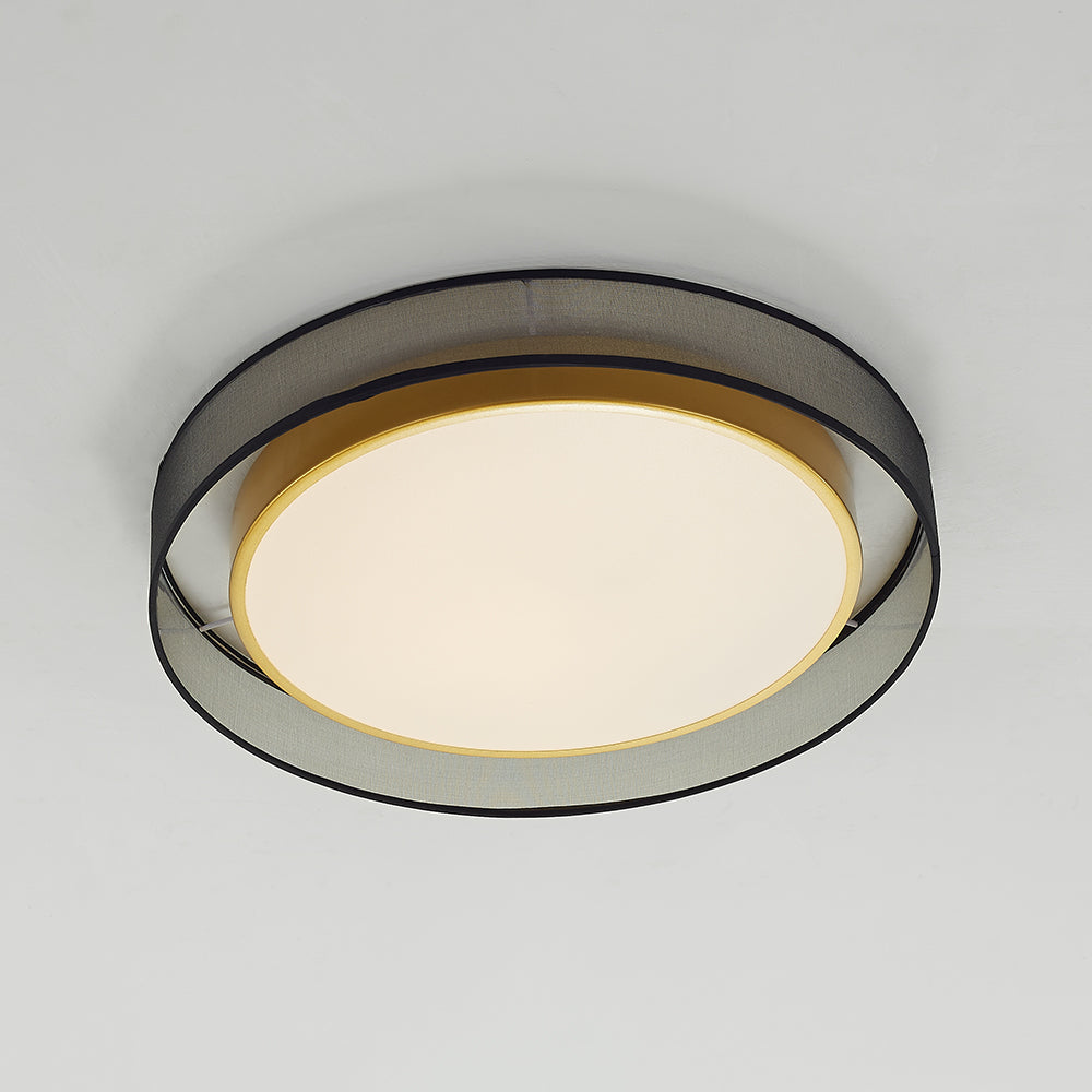 Gold Round Flush Mount Ceiling Light