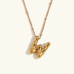 Load image into Gallery viewer, Balloon Gold Initial Necklace
