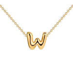Load image into Gallery viewer, Dainty Bubble Letter Initial Necklace
