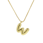 Load image into Gallery viewer, Chunky Feminine Letter Initial Necklace
