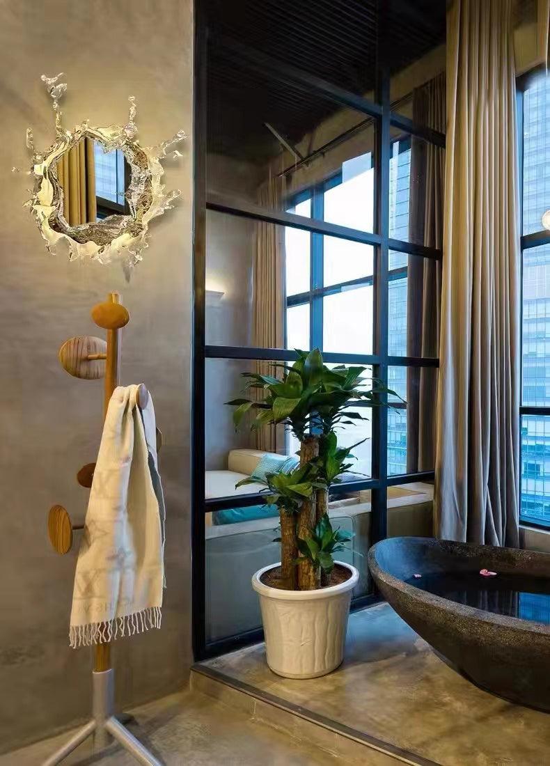 Water Drop Contemporary Mirrored Glass Wall Sconce