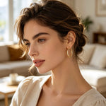 Load image into Gallery viewer, Elegant Vintage Hoop Earrings in Gold
