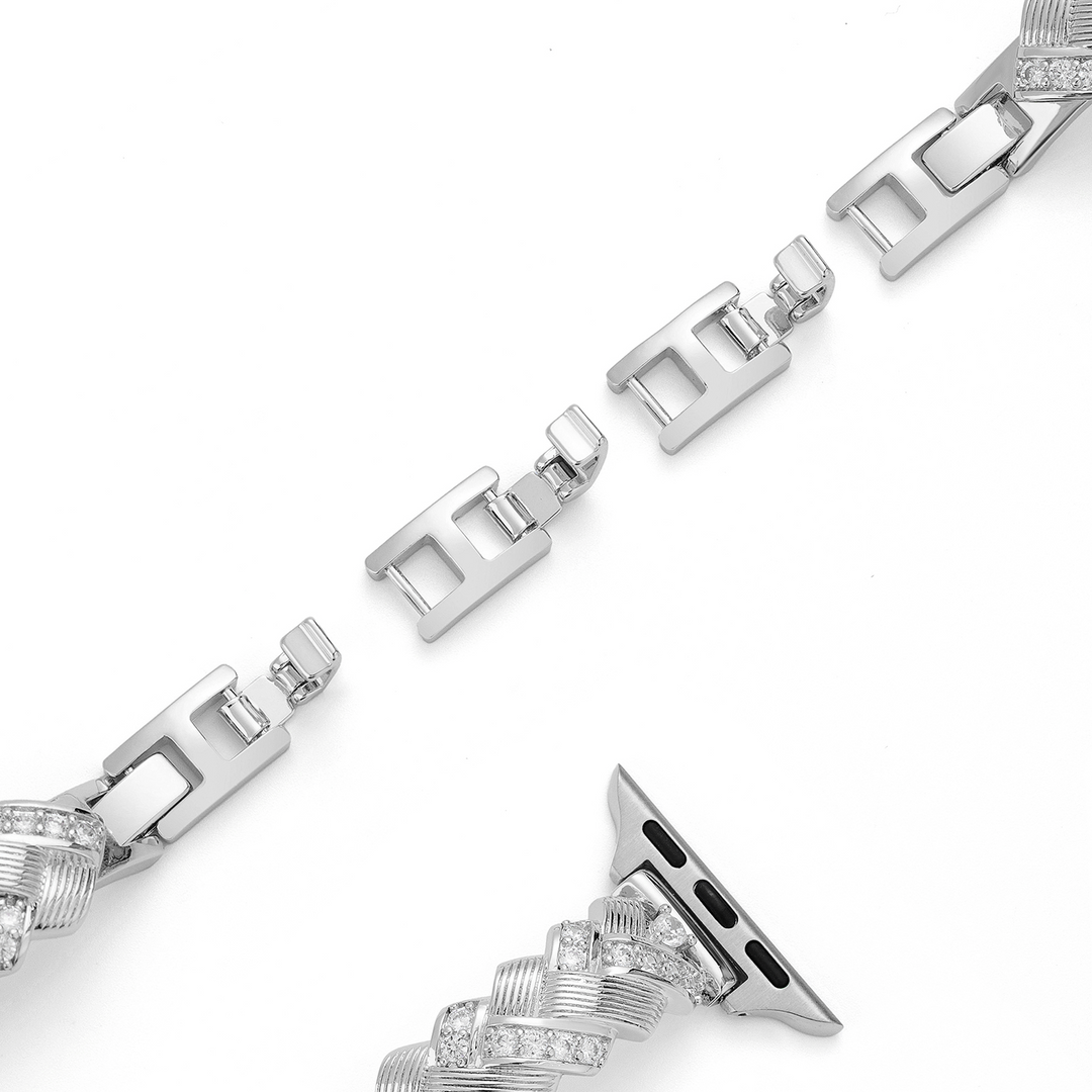 Classic Metal Braided Apple Watch Bands for Women