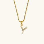 Load image into Gallery viewer, Maeve Diamond Initial Letter Necklace
