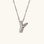 Load image into Gallery viewer, Balloon Gold Initial Necklace
