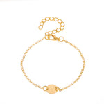 Load image into Gallery viewer, Dainty Chain Letter Initial Charm Bracelet
