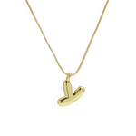 Load image into Gallery viewer, Chunky Feminine Letter Initial Necklace
